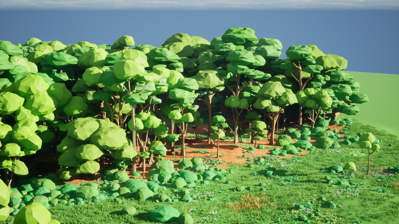 Média 1 pour l'article Lowpoly Foliage Pack - Broadleaf Forest