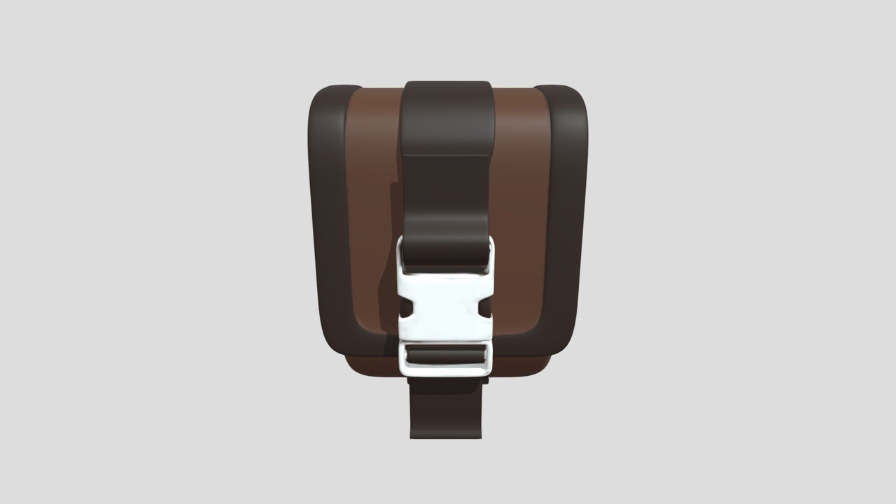 Media 1 for listing Leather Pouch 3D Model | Game-Ready Prop