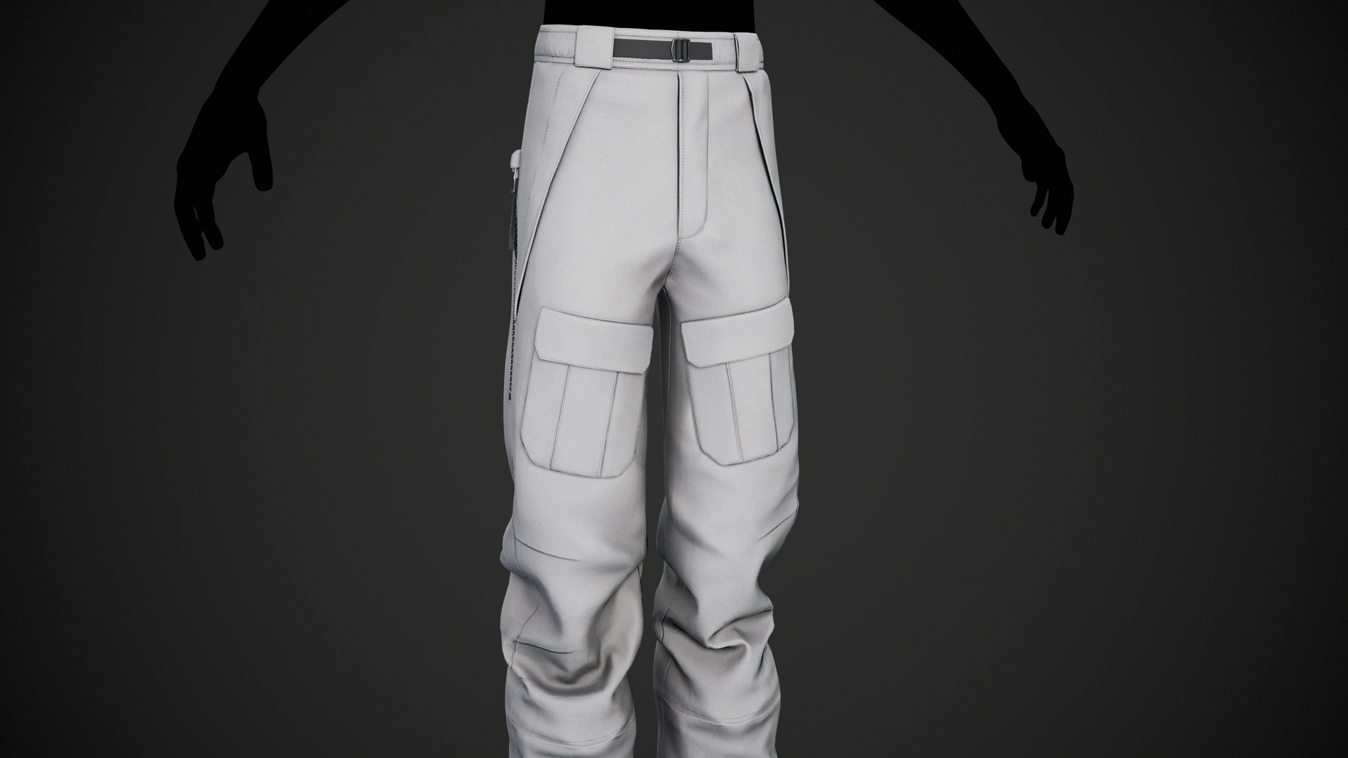 Media 1 for listing White Snowboard Pants Style 3