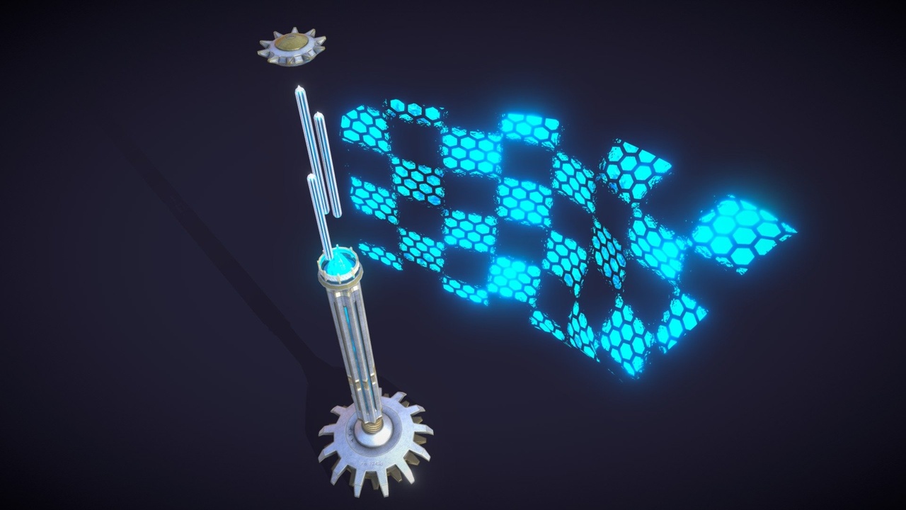 Media 1 for listing Sci-fi flag pole