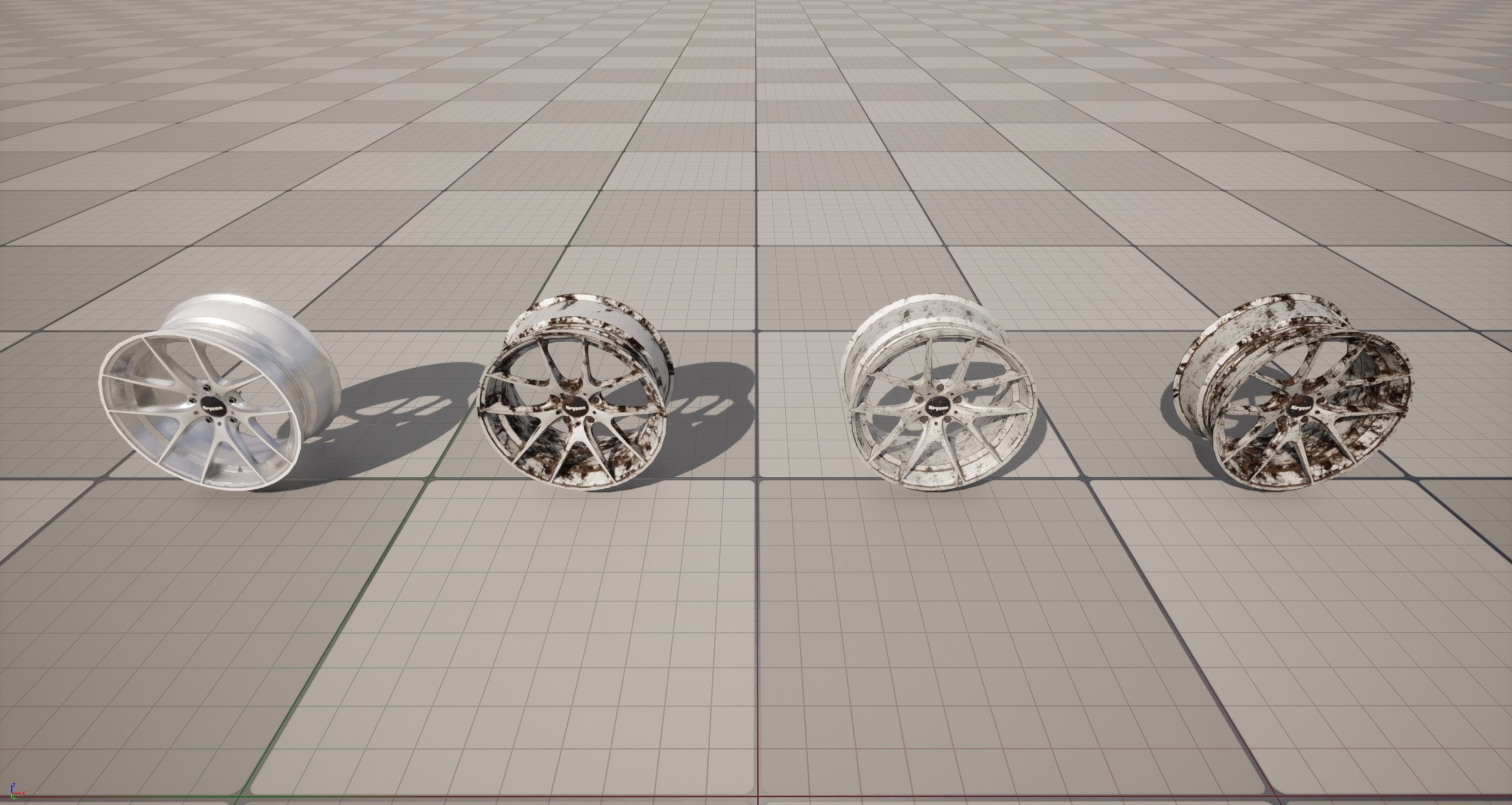 Media 1 for listing Kryxen Rim V1 - White - Game Ready (UE5 & Unity)