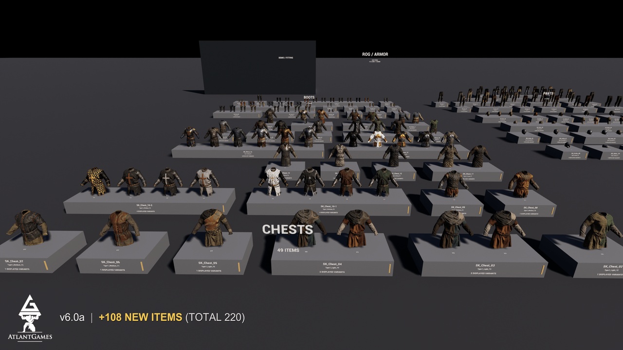 Media 1 for listing ROG Modular Medieval Armor and Cloth