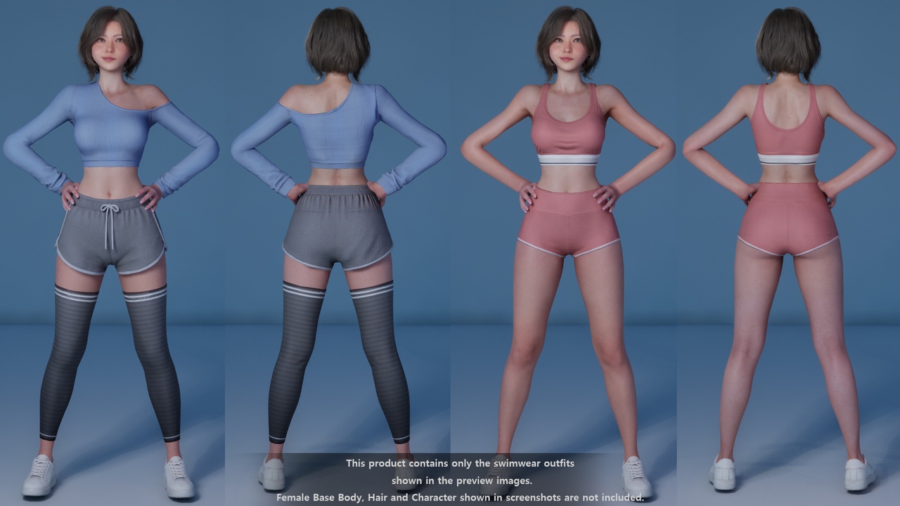 Media 1 for listing Female (Arin) Sportswear Pack Vol.1 for MetaHuman - SH Studio