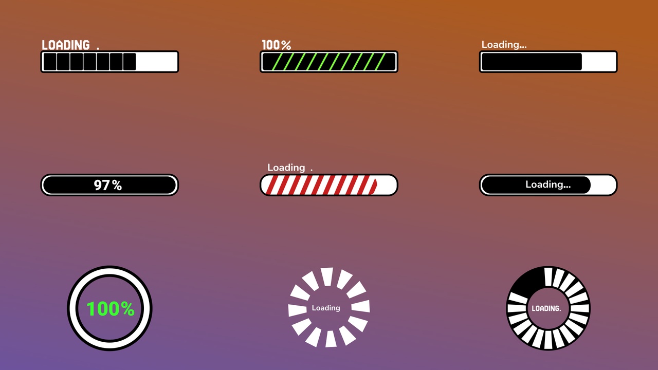 Progress Bars And Loading Icons | Fab