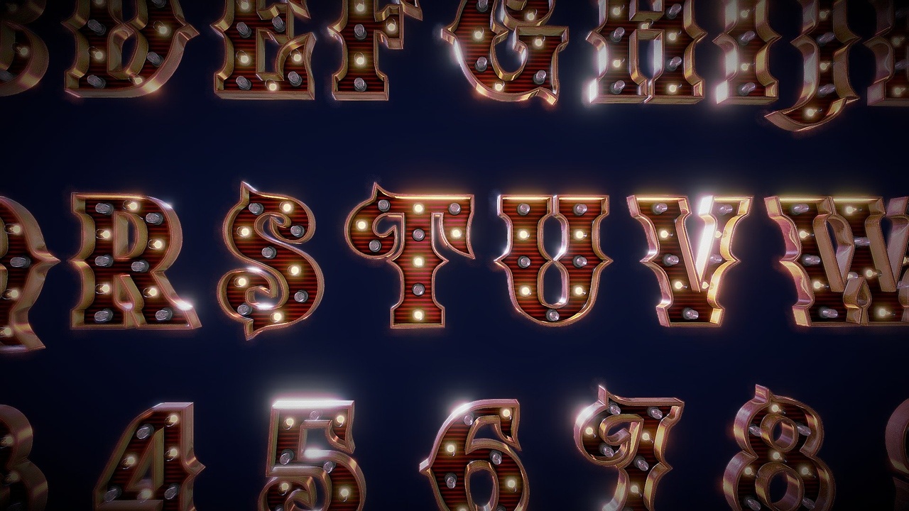 Media 1 for listing Burlesque style letters