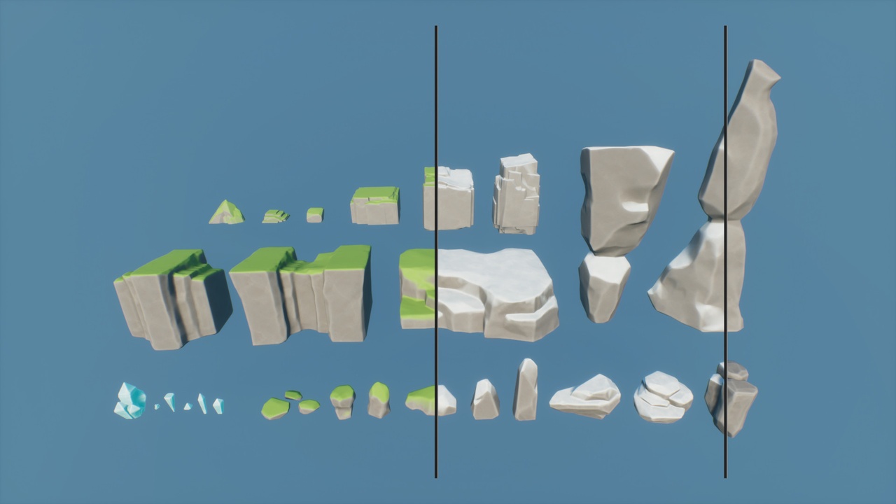 Media 1 for listing Stylized Rocks