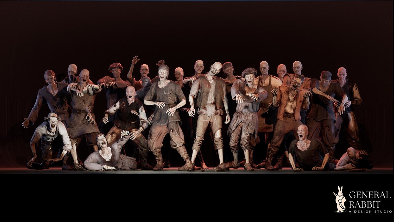 Media 1 for listing Modular Medieval Zombie NPC - MetaHuman-compatible