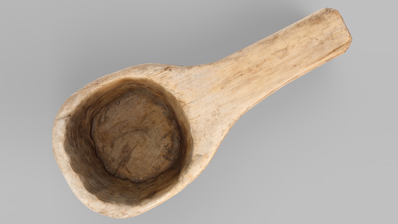 Media 1 for listing Old wooden ladle