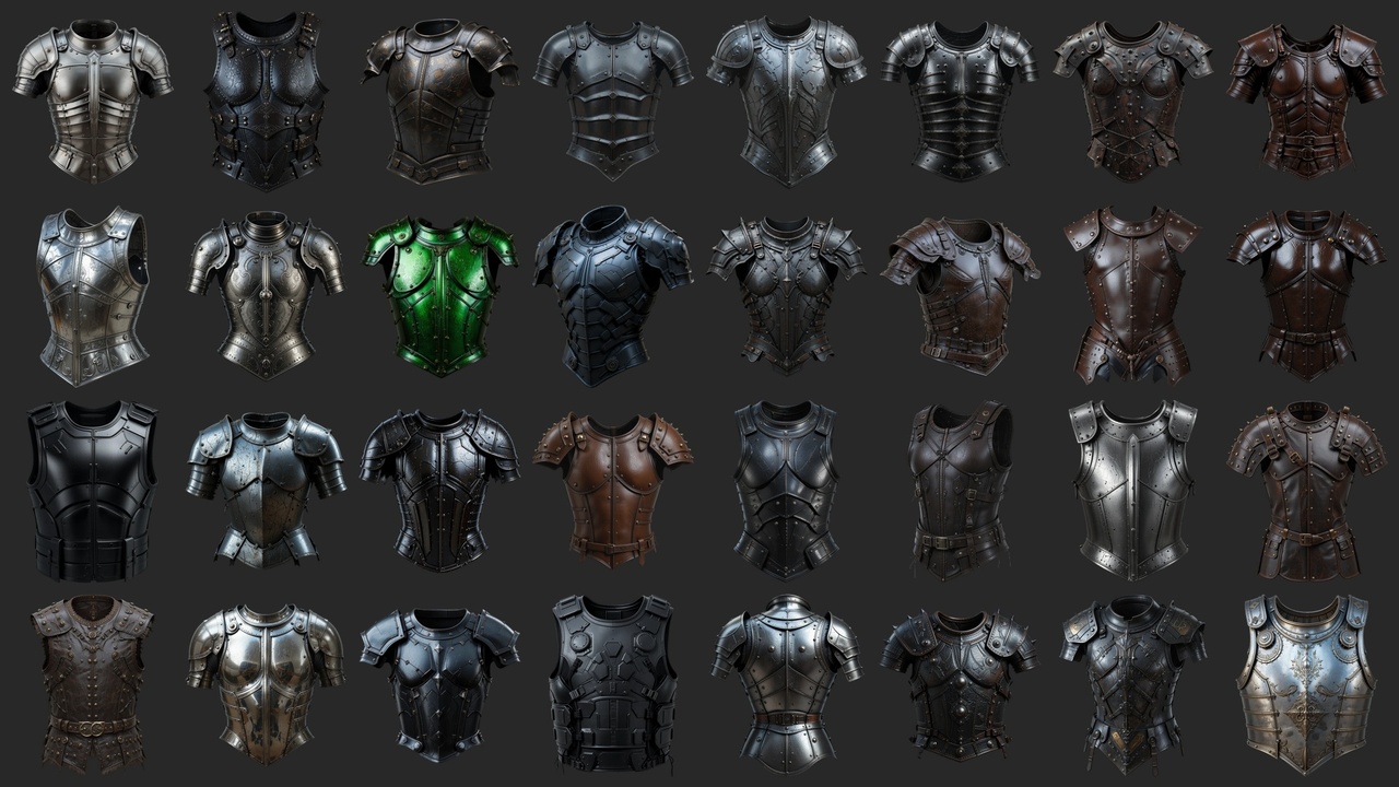 Media 1 for listing 200 Unique Chest Armor Pieces - Icons
