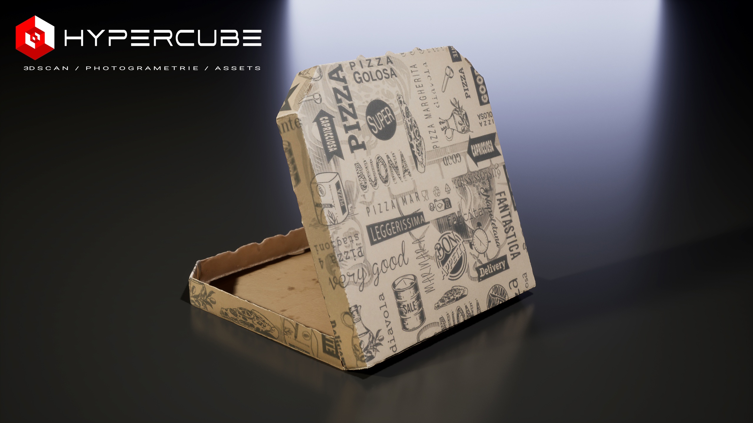 Media 1 for listing Pizza box (open)
