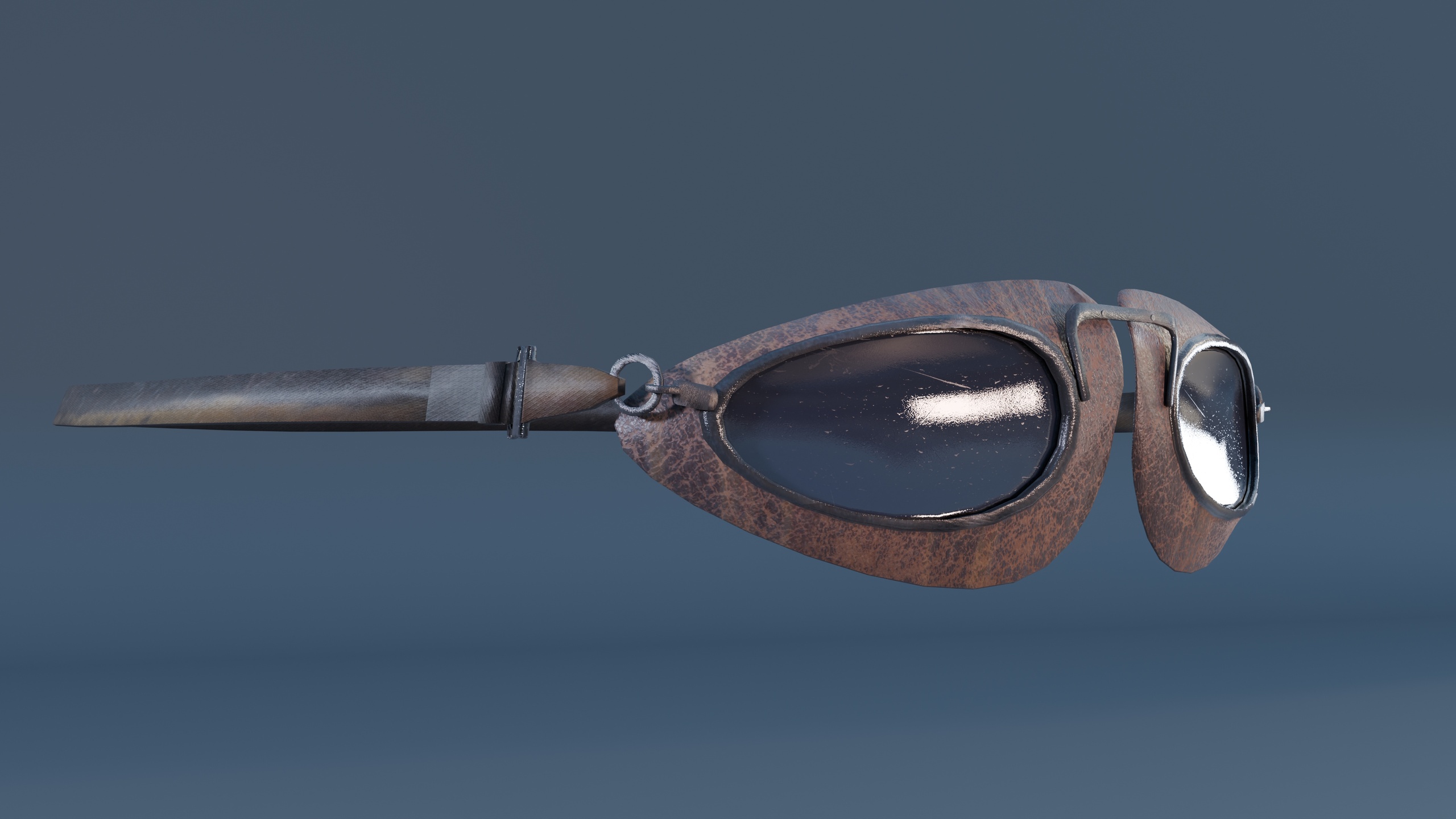 Media 1 for listing Worn Vintage Aviator Goggles Low-poly 3D model