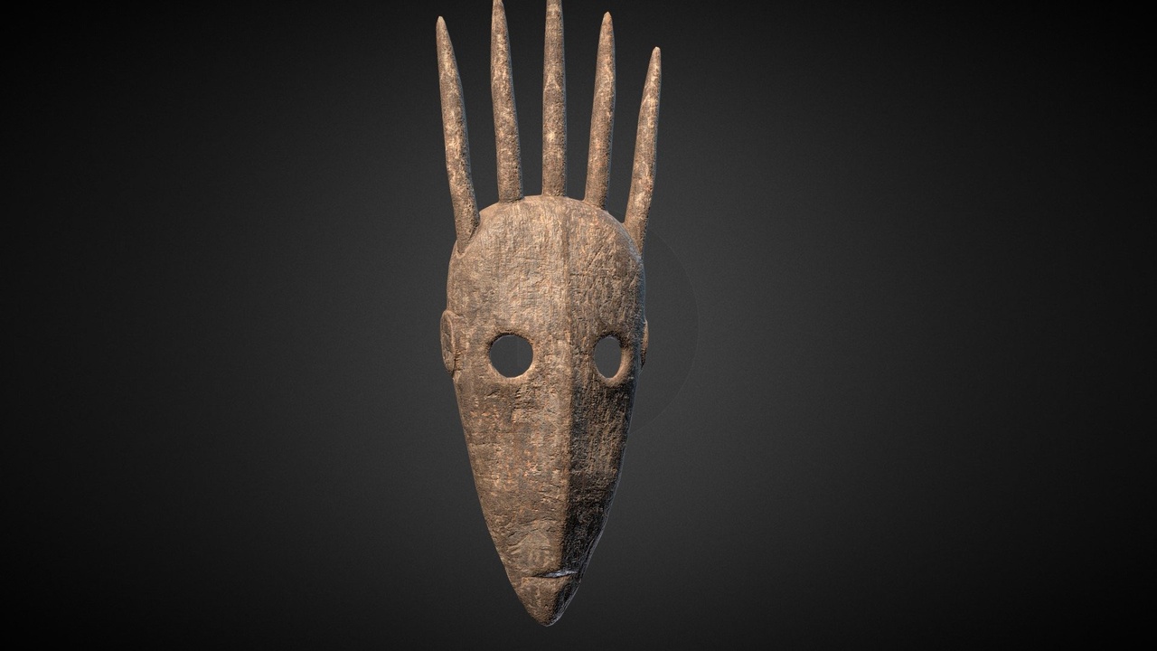 Media 1 for listing African Tribal Mask model 05