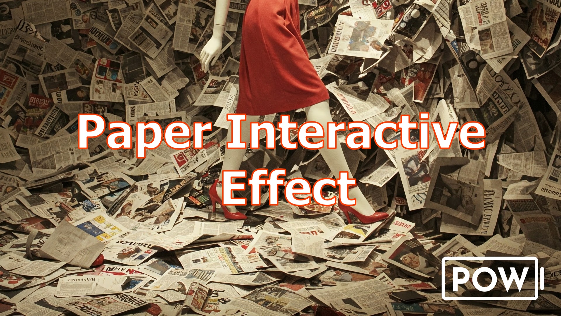 Paperflow Effect Paper Interactive Effect | Fab