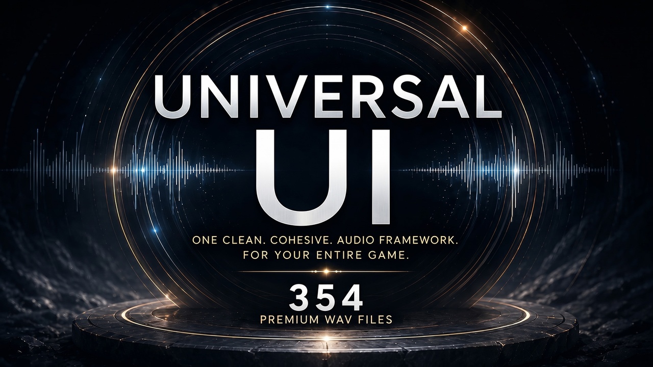 User Interface Sound Effects - Universal UI 제품 등록을 위한 미디어 1개