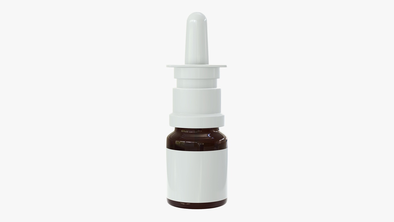 الوسائط 1 للقائمة Medicine Spray Bottle Mockup