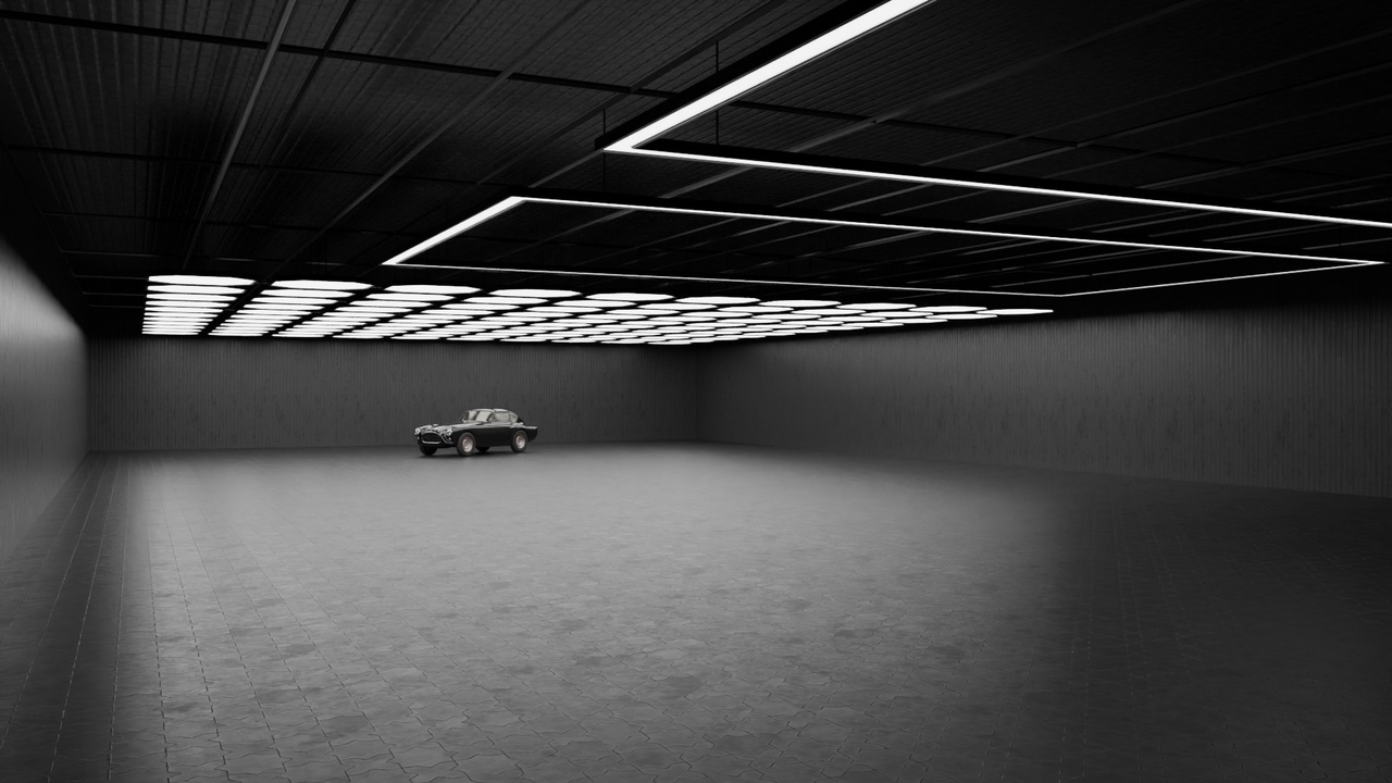 Media 1 for listing Modern LED Car Studio Garage Scene