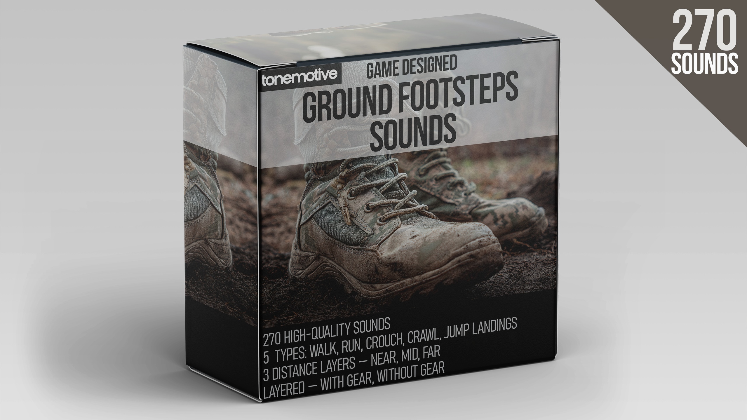ToneMotive - Ground Footsteps Sounds 제품 등록을 위한 미디어 1개