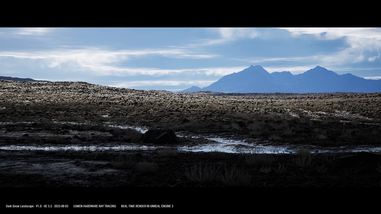 Media 1 for listing DARK SNOW LANDSCAPE