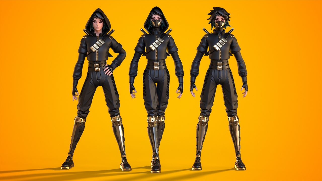 Media 1 for listing Stylized Ninja - Modular Character