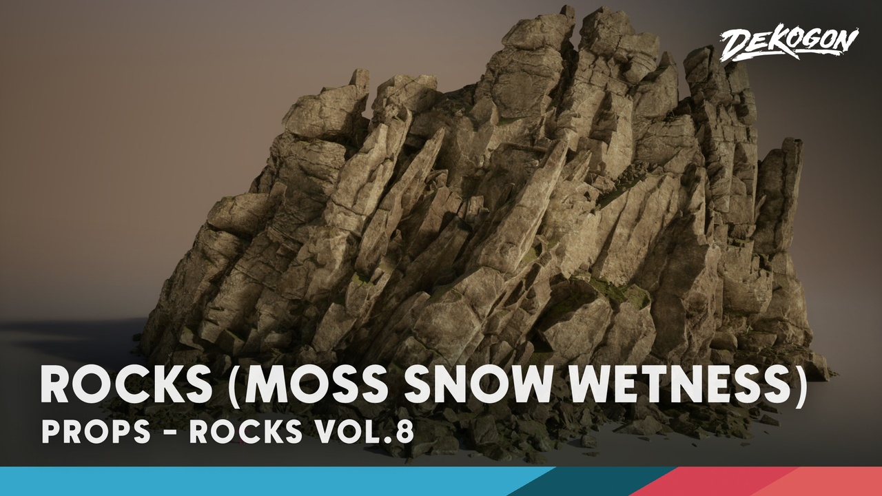 Media 1 for listing Rocks VOL.8 - Snow, Wetness, Moss (Nanite)