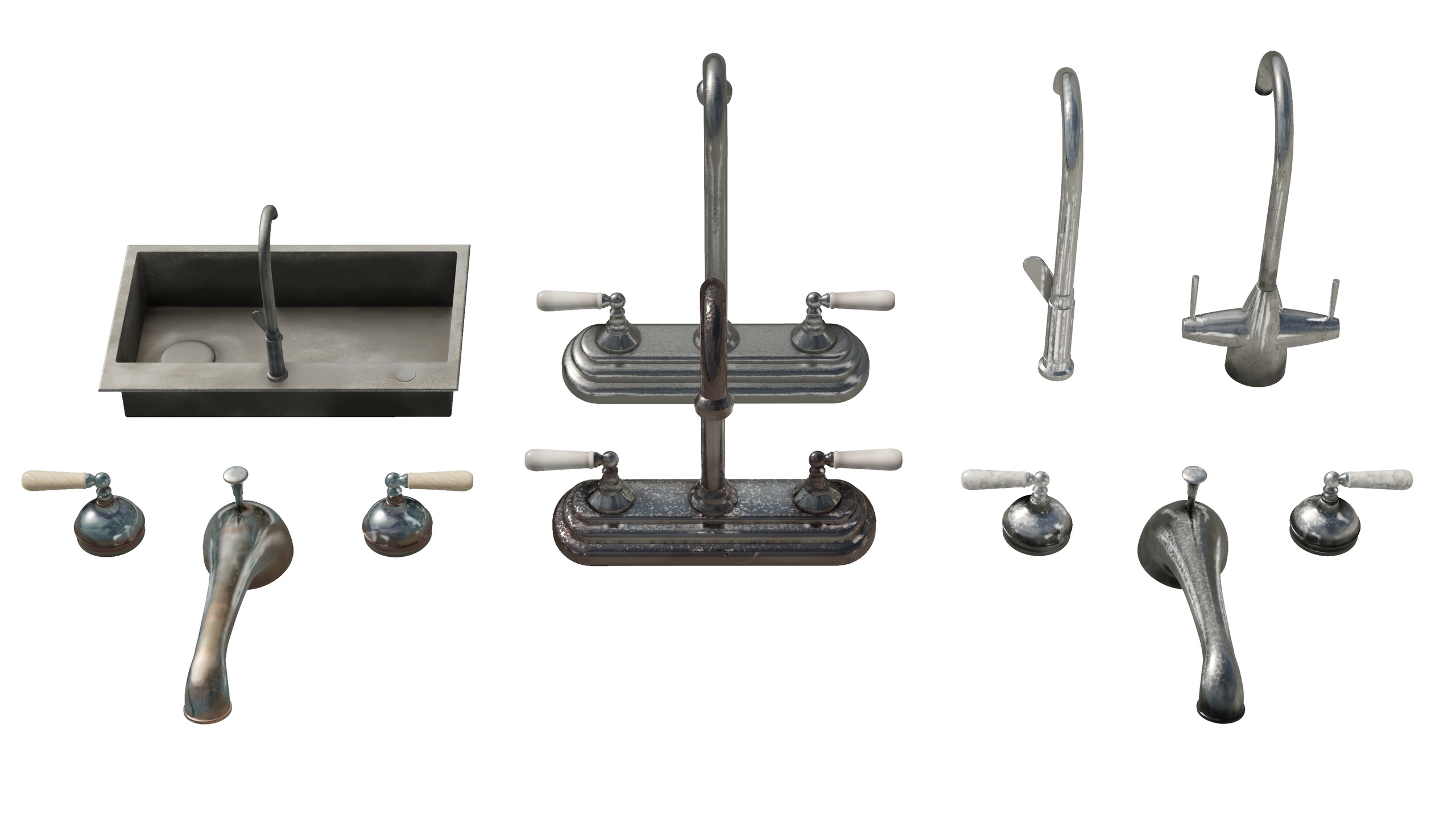 Media 1 for listing Faucet 3D Model Kit