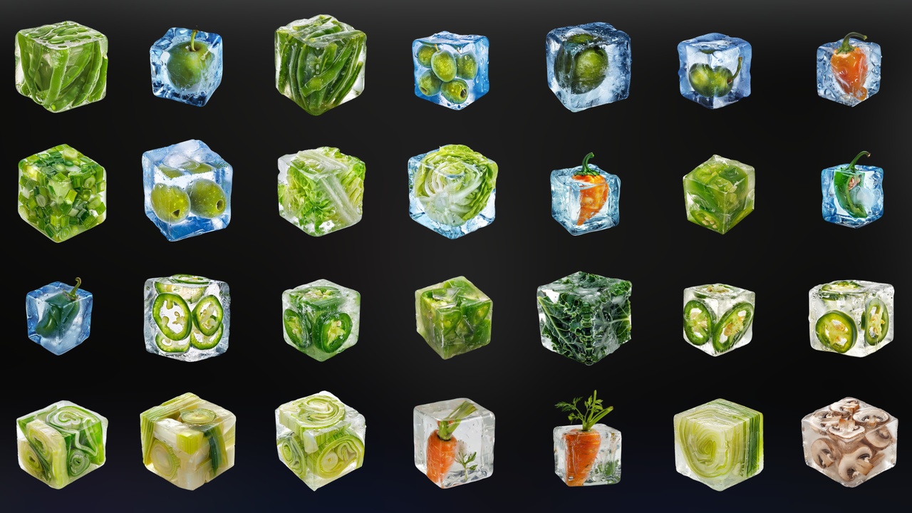 Media 1 for listing Frozen Vegetables - Icon Pack