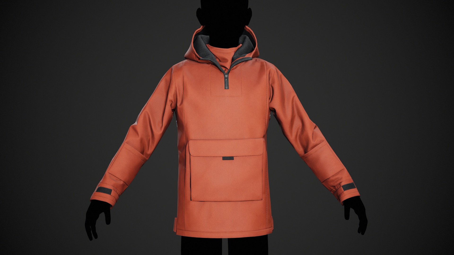 Medium 1 für Eintrag Orange Anorak Jacket
