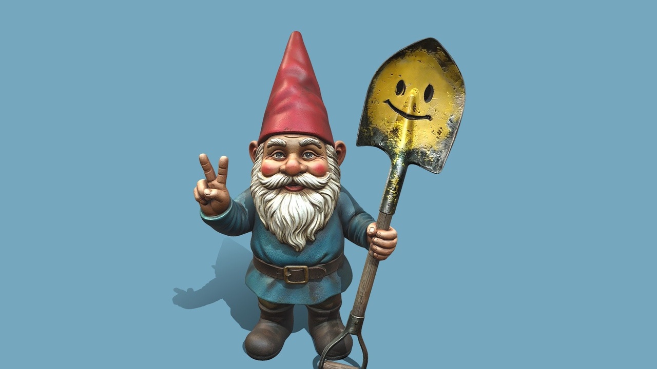 Media 1 for listing Gnome with shovel