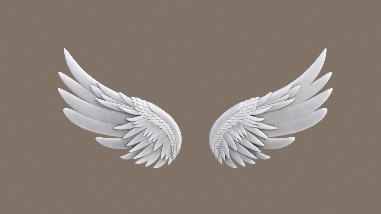 Media 1 for listing Stylized Angel Wings Rigged