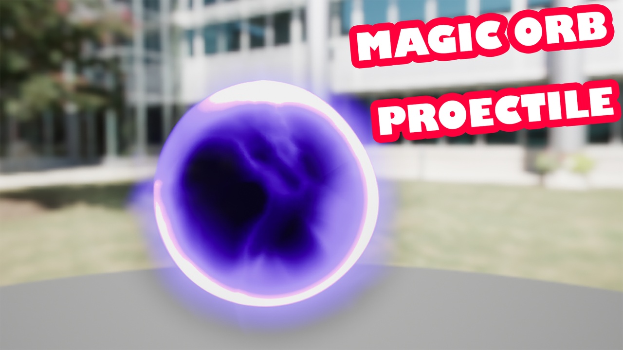 Media 1 for listing Dark Magic Orb Projectile VFX | Color Customizable | Optimized UE5 Effect