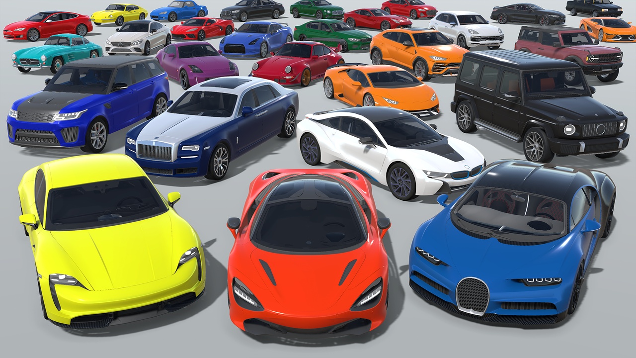 Media 1 for listing 30 Cars Pack with Interior - Racing Cars