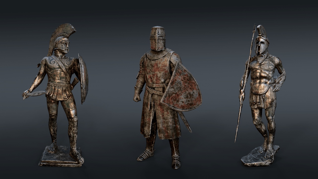 Media 1 for listing Warrior Statues - Collection