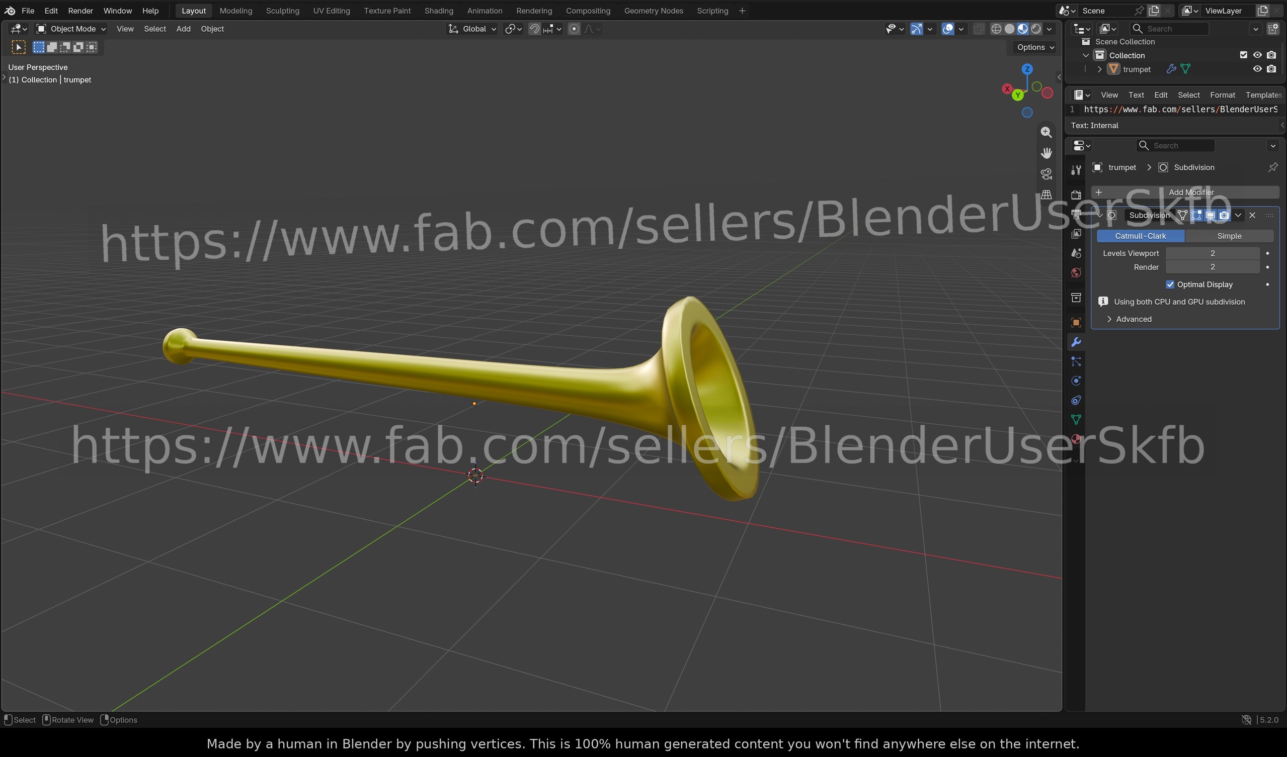 Media 1 for listing Trumpet (Sculpture)