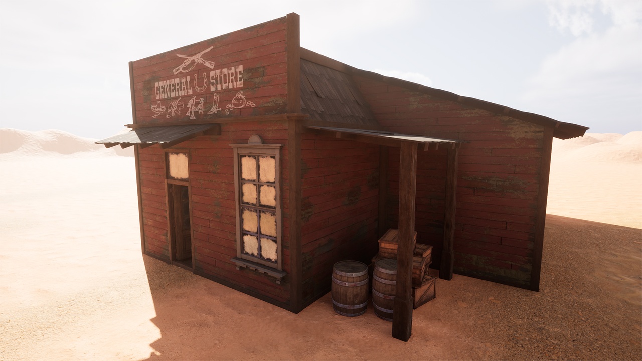 Media 1 for listing Wild West 3D Assets Pack: Store