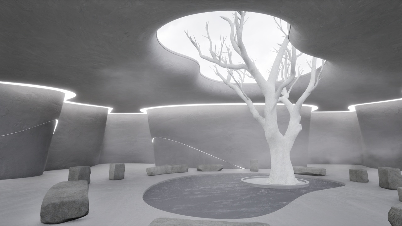 Media 1 for listing Minimalist White Architectural Atrium