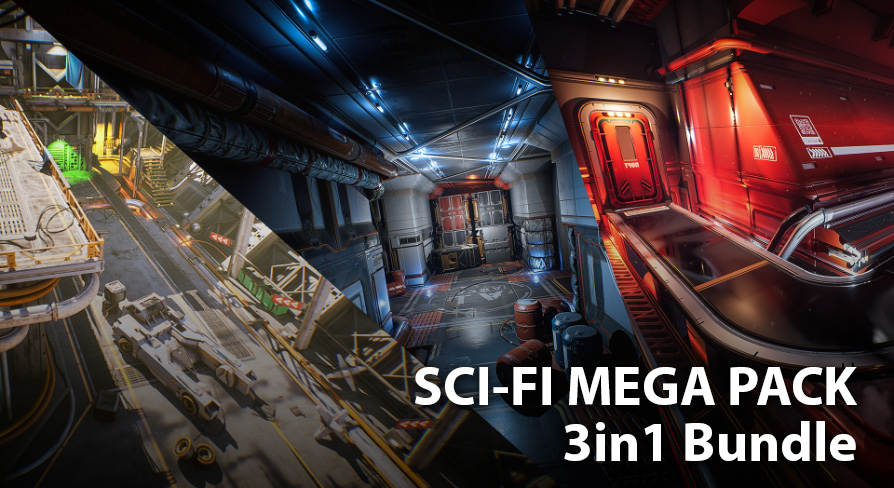 Sci-Fi MEGAbundle Environment Kit 3 in 1 | Fab