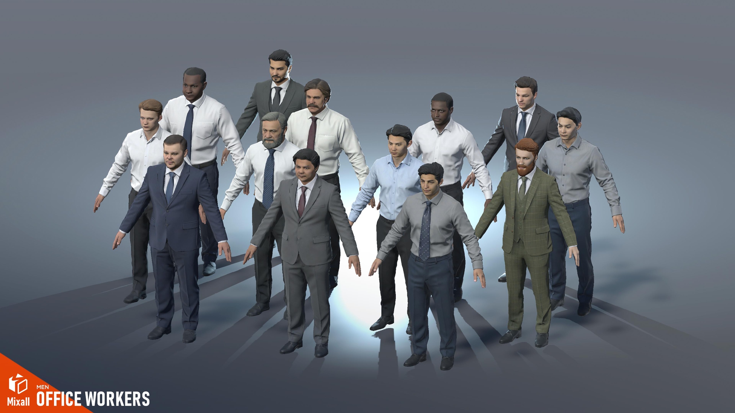 Media 1 for listing 28 Office workers - city characters pack
