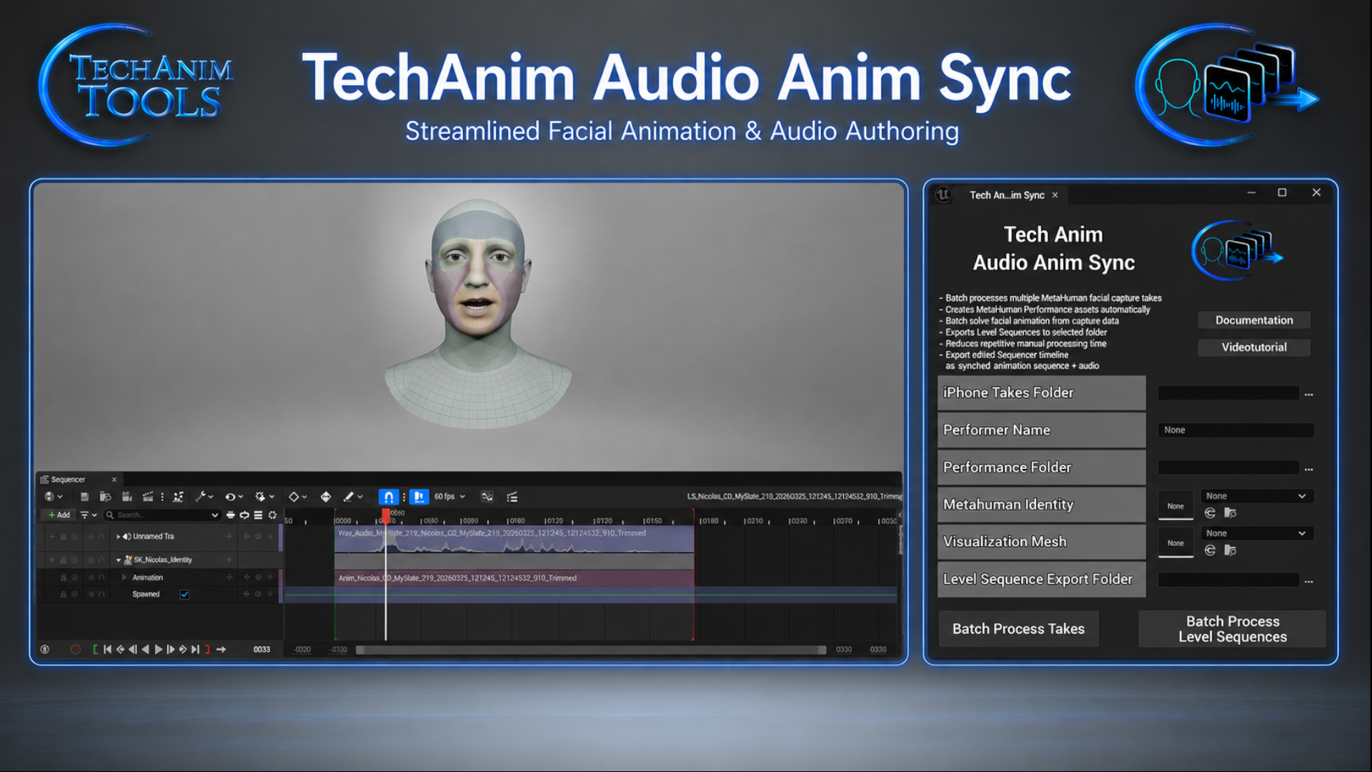 TechAnim Audio Anim Sync | Fab