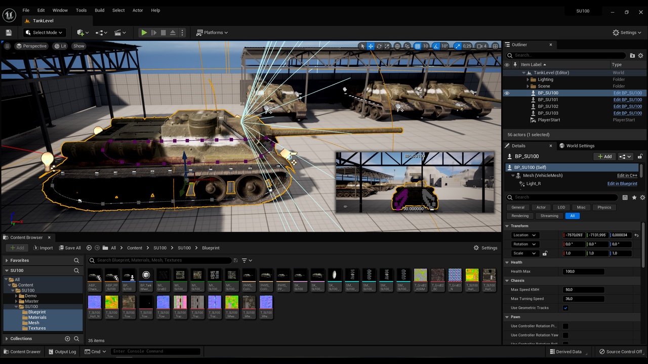 Media 1 for listing Tank Drivable SU100 Howitzer