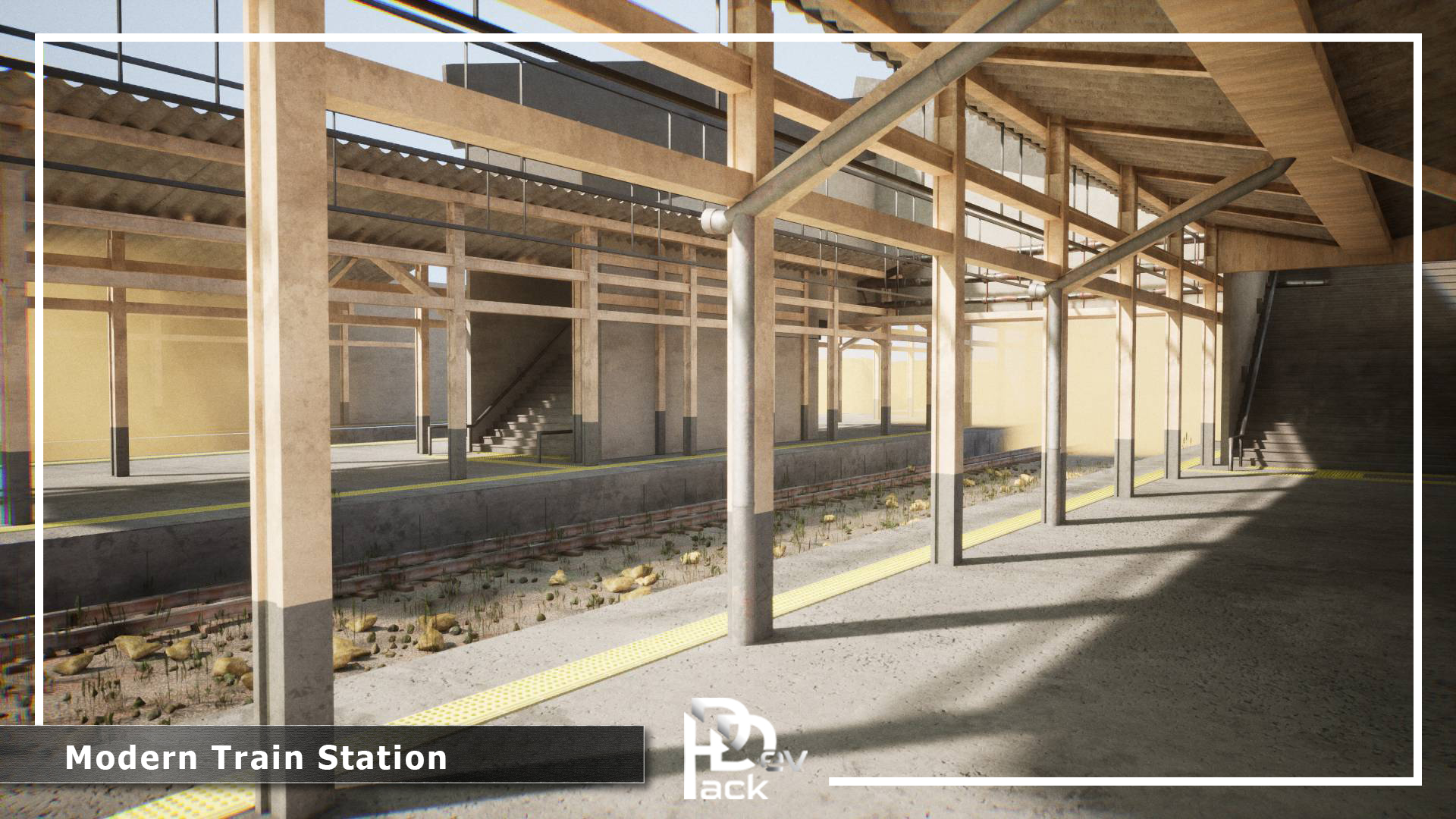 Modern Train Station / 33 Assets | Fab