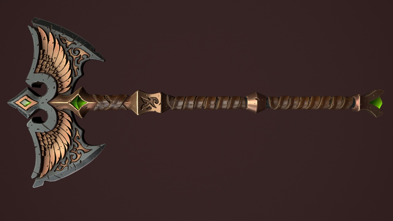 Media 1 for listing Rune two handed poleaxe