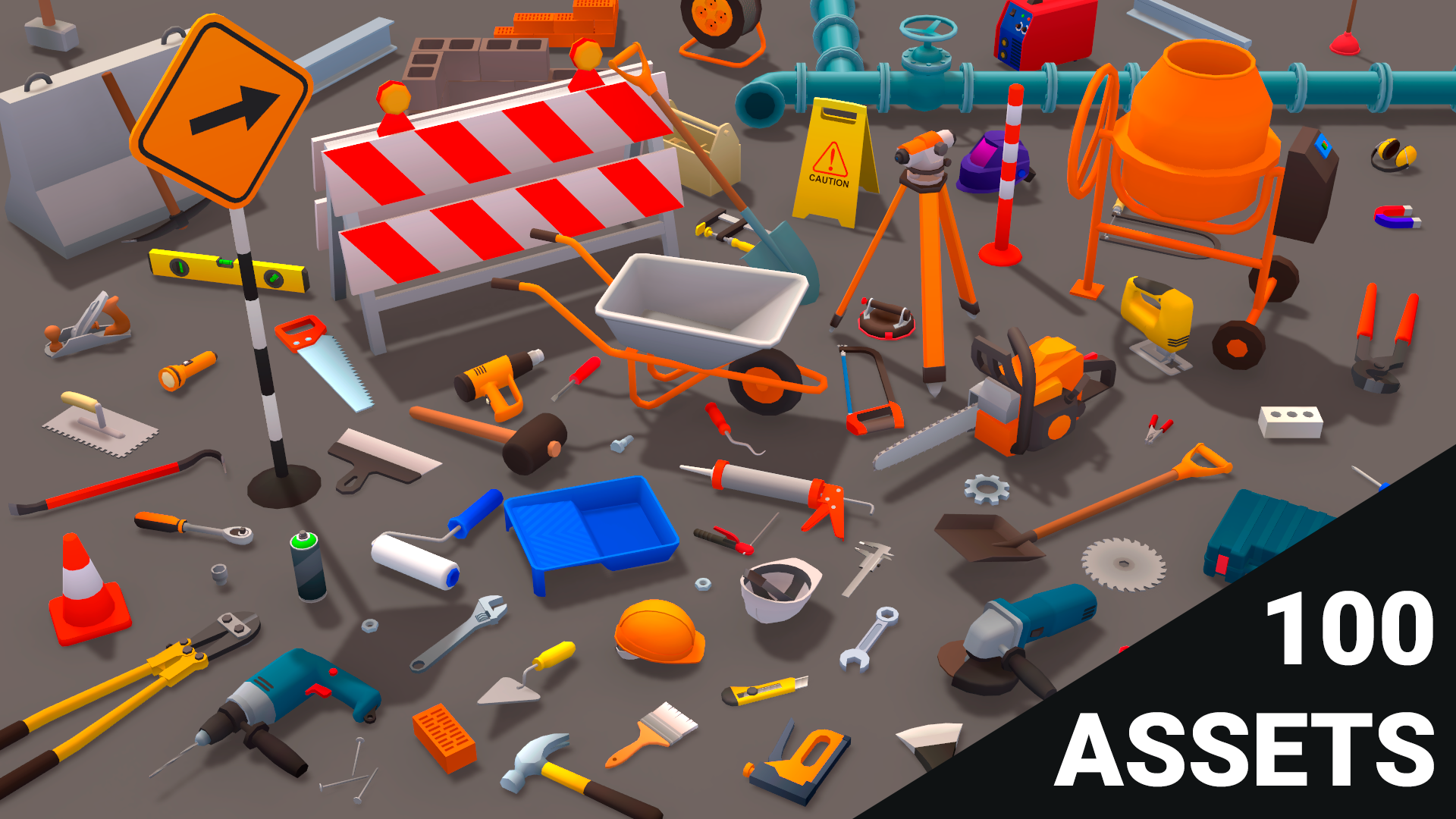Tools - Lowpoly Big Pack | Fab