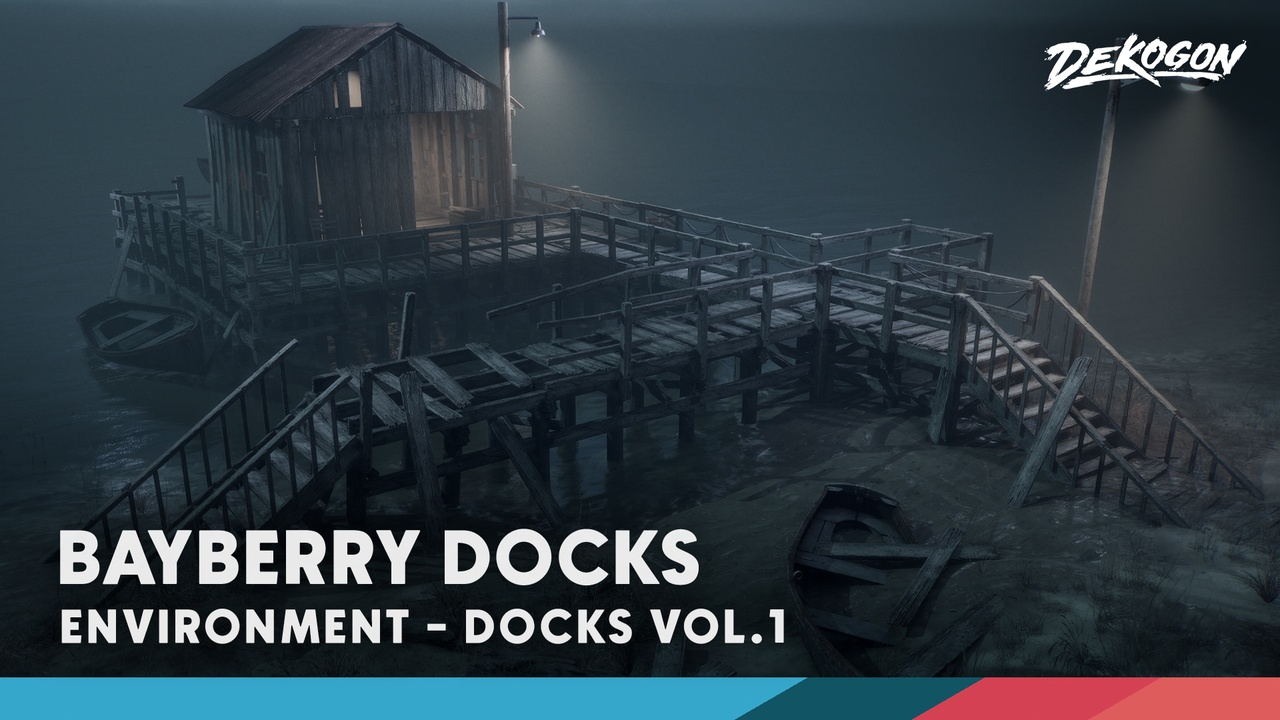 Media 1 for listing DOCKS VOL.1 - Bayberry Dock (Modular / Low Poly)