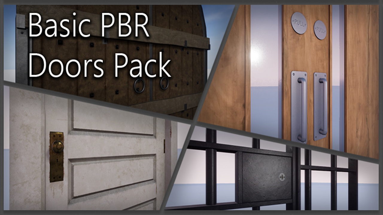 Media 1 for listing Basic PBR Doors Pack