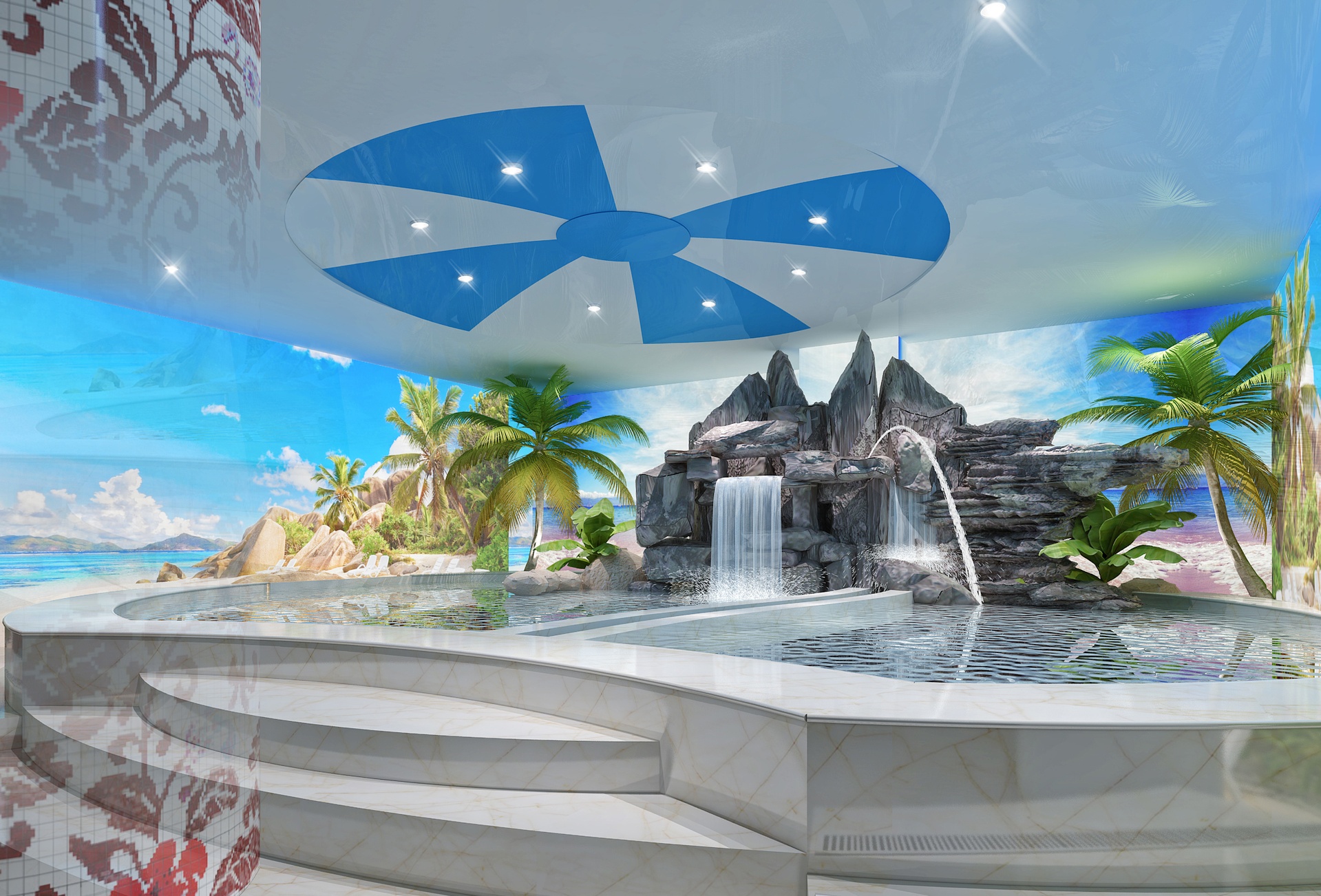 Media 1 for listing Tropical Indoor Swimming Pool | Resort Water Park with Waterfall