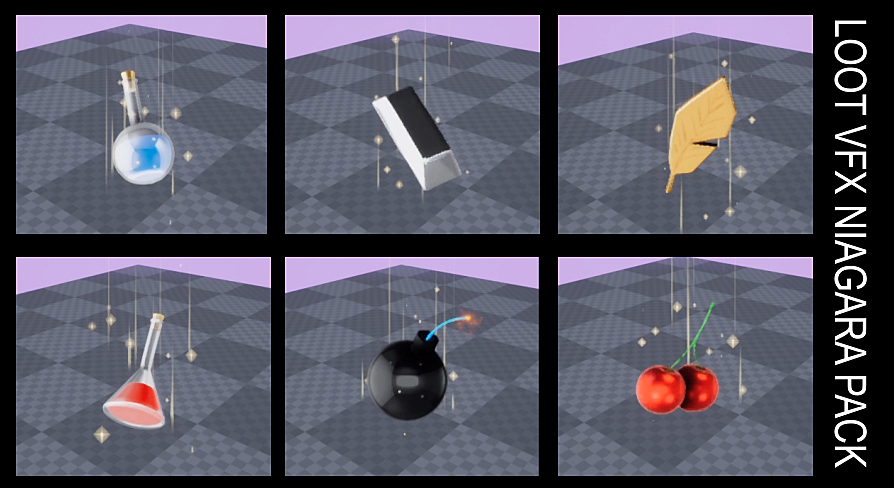 LOOT VFX NIAGARA PACK | Fab