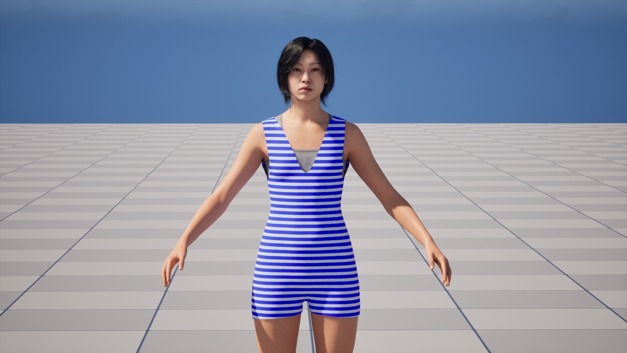 Media 1 for listing Retro Swim Suit For MetaHuman - MHPKG