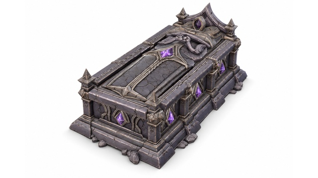 Fantasy Gothic Arcane Sarcophagus preview on Fab