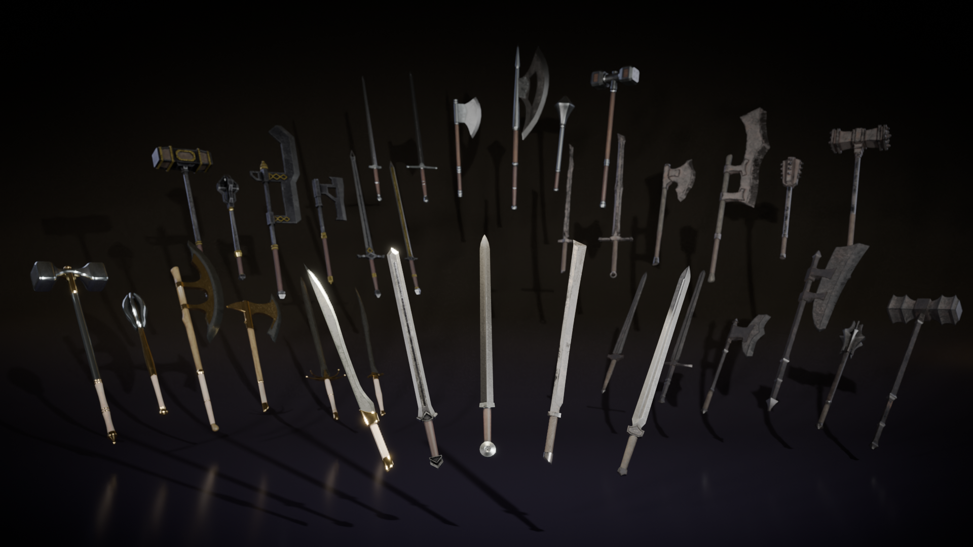 Lowpoly Fantasy Weapons | Fab