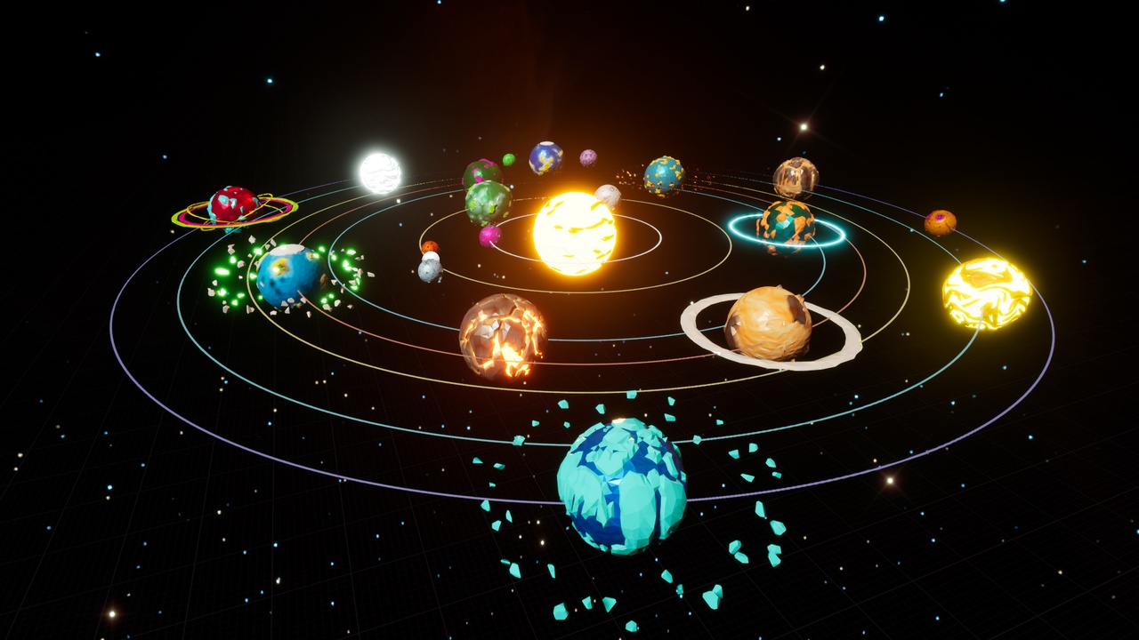Media 1 for listing Low Poly Planets Pack